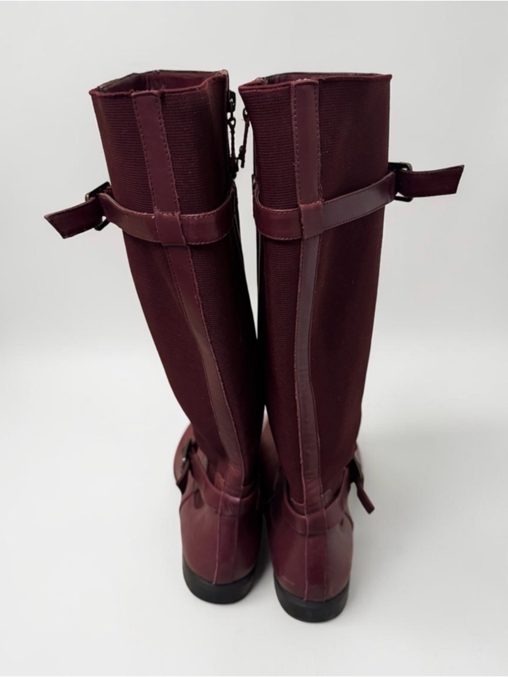 Beautiful Burgundy Leather Riding Boots View 4
